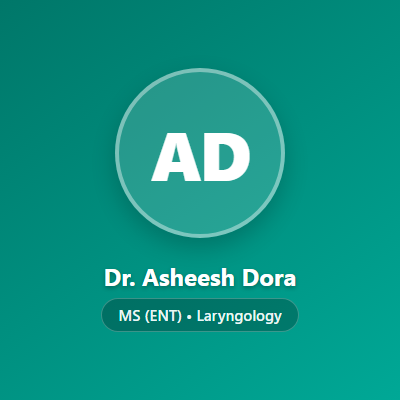Dr. Asheesh Dora Ghanpur - Consultant ENT, Voice & Head-Neck Surgeon