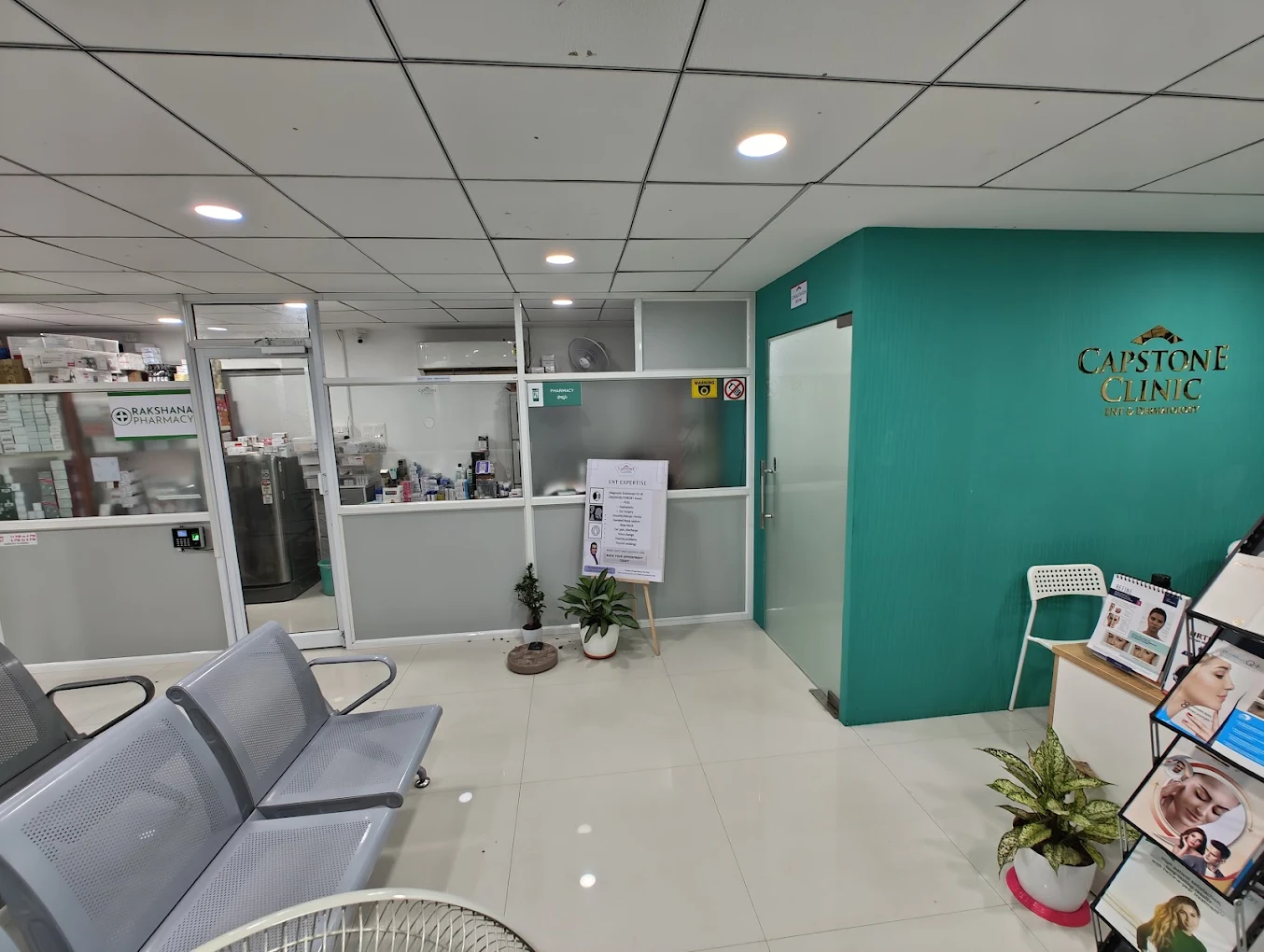 Waiting Hall and Rakshana Pharmacy at Capstone Clinic